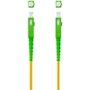 Nanocable Cable de Fibra Óptica SC/APC a SC/APC Monomodo 5 m Amarillo